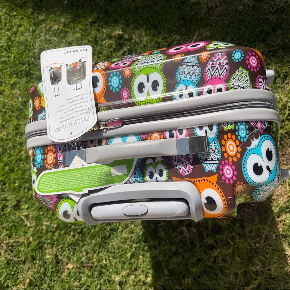 Colorful Owl Pattern Suitcase Cover (includes 2) - Picture 7 of 9
